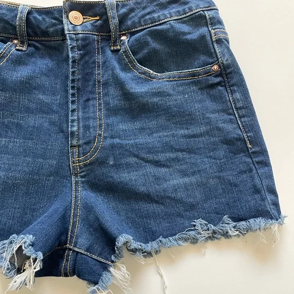 Denim high rise shorts - Picture 4 of 7